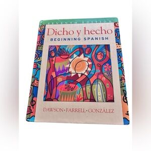 Beginning Spanish Hardcover Book Dicho y Hecho Learn Easily 7th Edition 2004